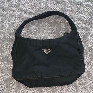 Used black Prada sport nylon mini bag